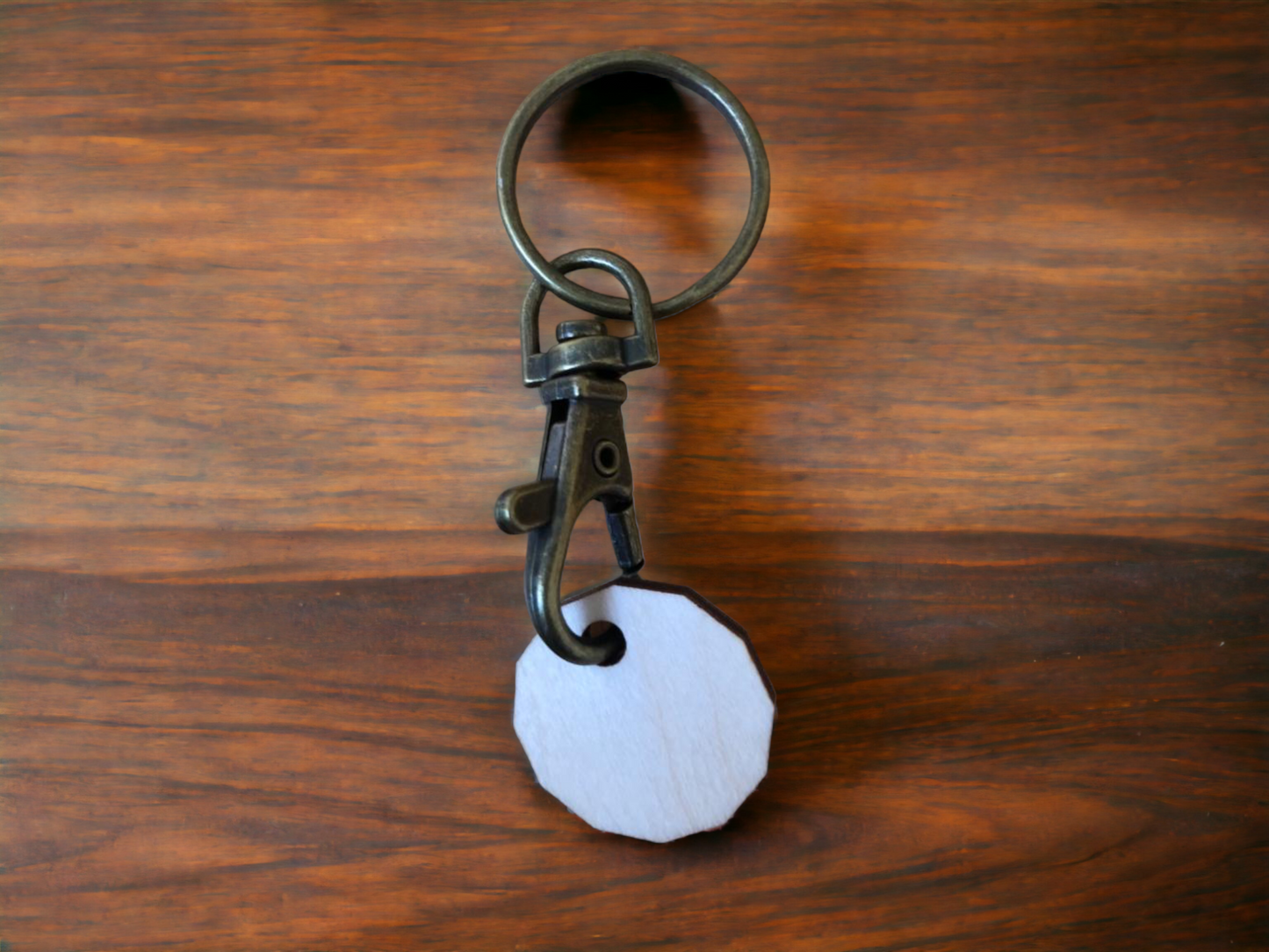 Shopping Trolley Wooden Coin - Engraved with your text